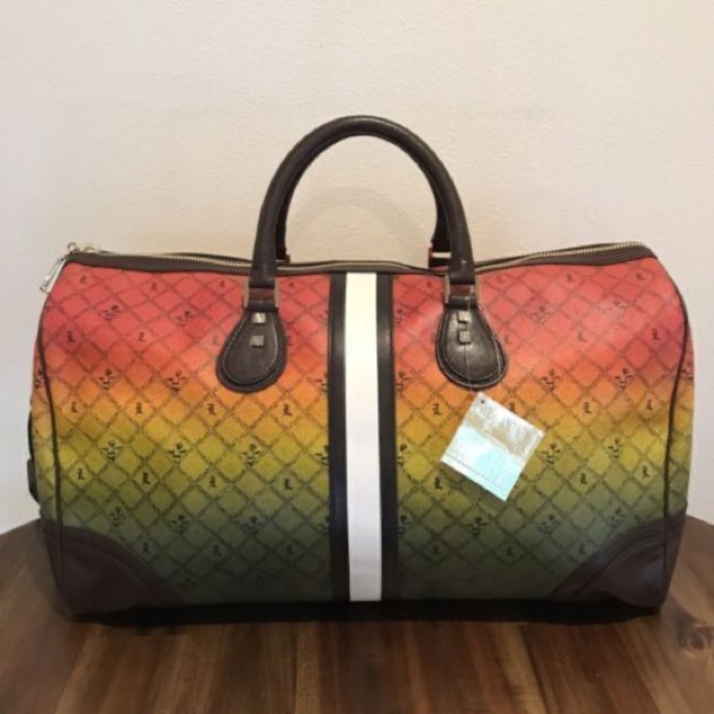 Looking For A gwen stefani l.a.m.b rasta duffel bag